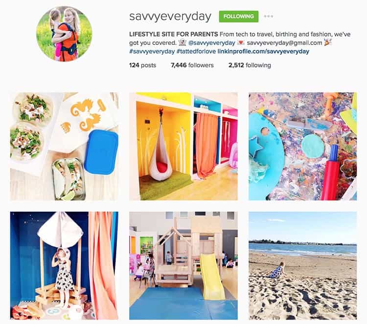 Savvy Everyday does a great job telling stories with her Instagram feed.